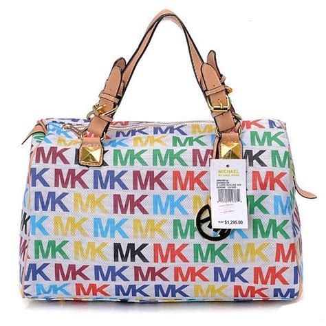 gray mk purse|michael kors white rainbow purse.